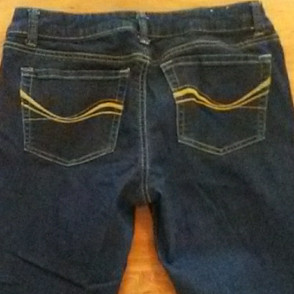 SO dark wash skinny jeans